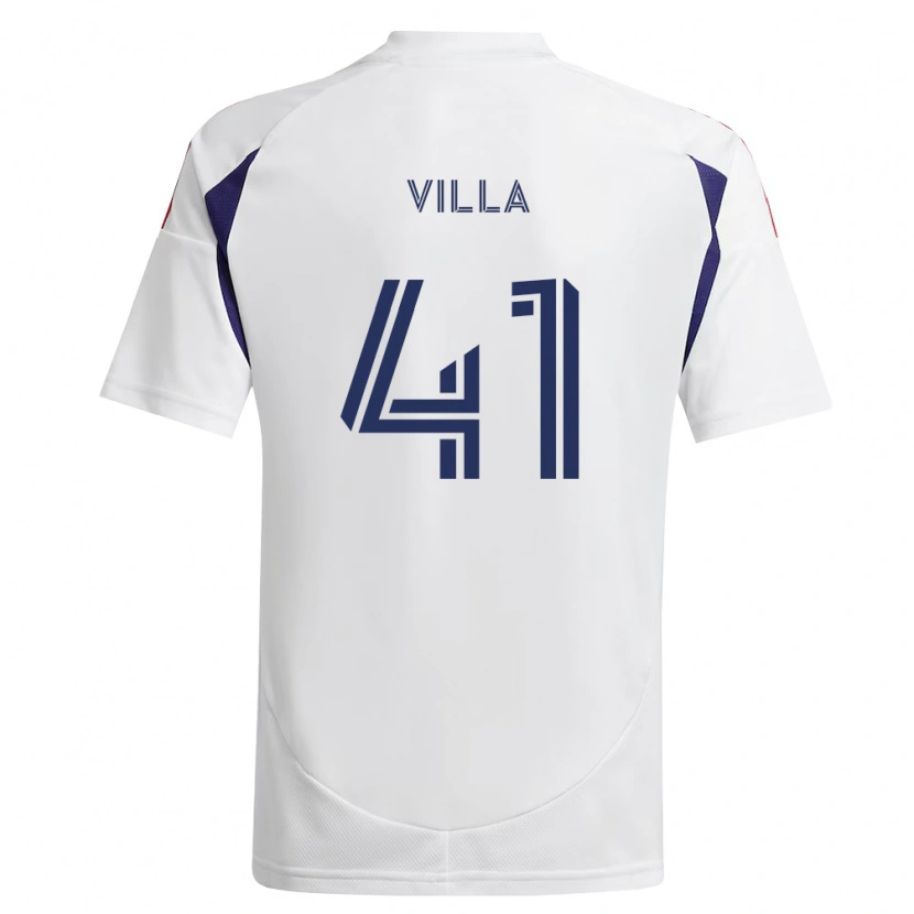 Danxen Homem Camisola Gio Villa #41 Azul Real Vermelho Marrom Alternativa 2026/27 Camisa