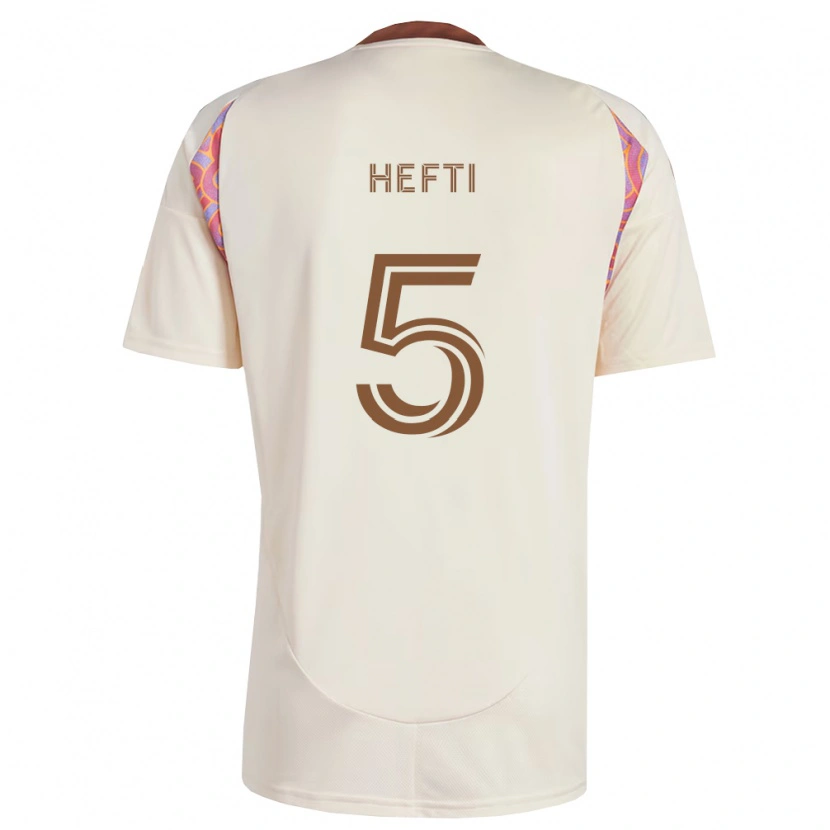 Danxen Homem Camisola Silvan Hefti #5 Rosa Off-White Alternativa 2026/27 Camisa