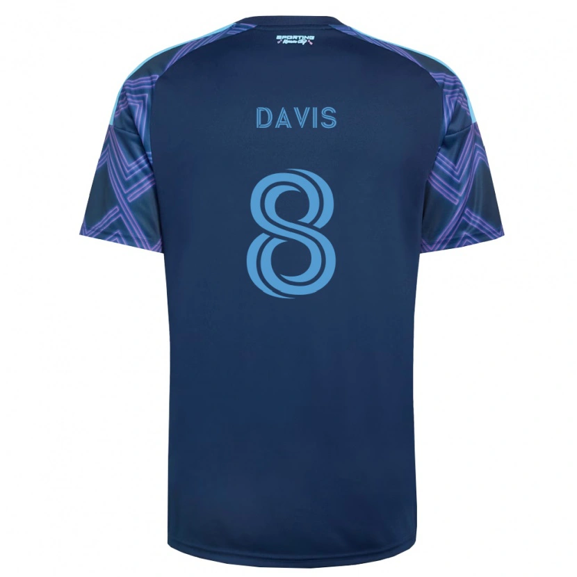 Danxen Homem Camisola Jake Davis #8 Azul Real Roxo Alternativa 2026/27 Camisa