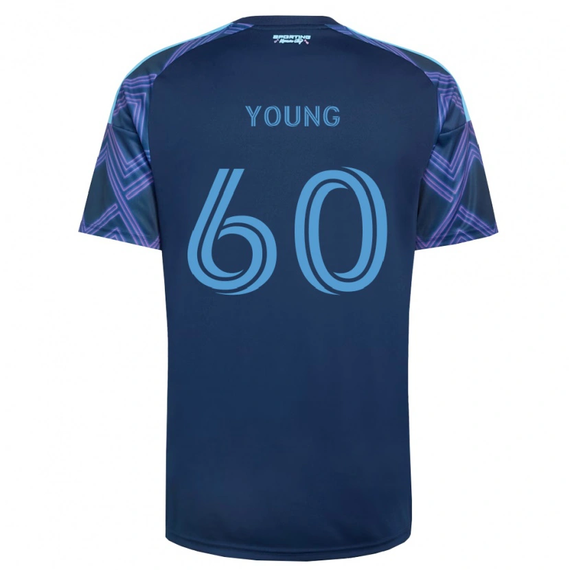 Danxen Homem Camisola Nate Young #60 Azul Real Roxo Alternativa 2026/27 Camisa