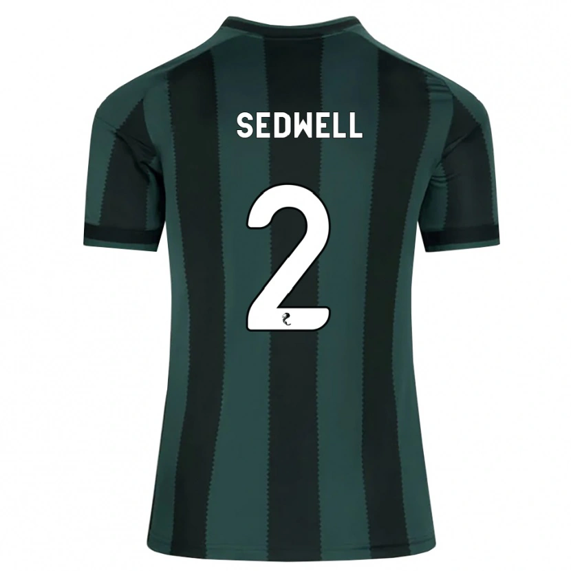 Danxen Homem Camisola Sam Sedwell #2 Cinza Ardósia Escuro Preto Alternativa 2026/27 Camisa