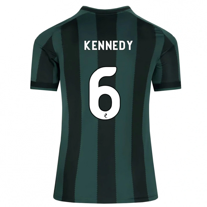 Danxen Homem Camisola Liam Kennedy #6 Cinza Ardósia Escuro Preto Alternativa 2026/27 Camisa