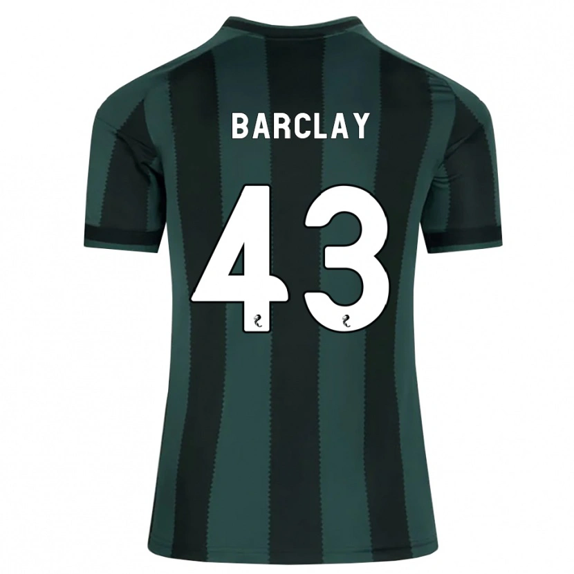 Danxen Homem Camisola Lucy Barclay #43 Cinza Ardósia Escuro Preto Alternativa 2026/27 Camisa