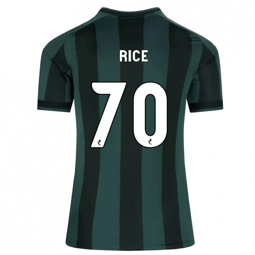 Danxen Homem Camisola Aidan Rice #70 Cinza Ardósia Escuro Preto Alternativa 2026/27 Camisa