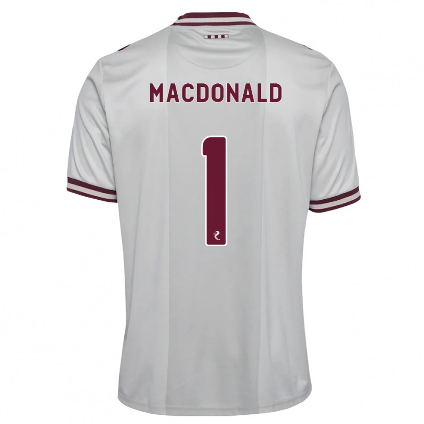 Danxen Homem Camisola Jamie Macdonald #1 Branco Borgonha Alternativa 2026/27 Camisa