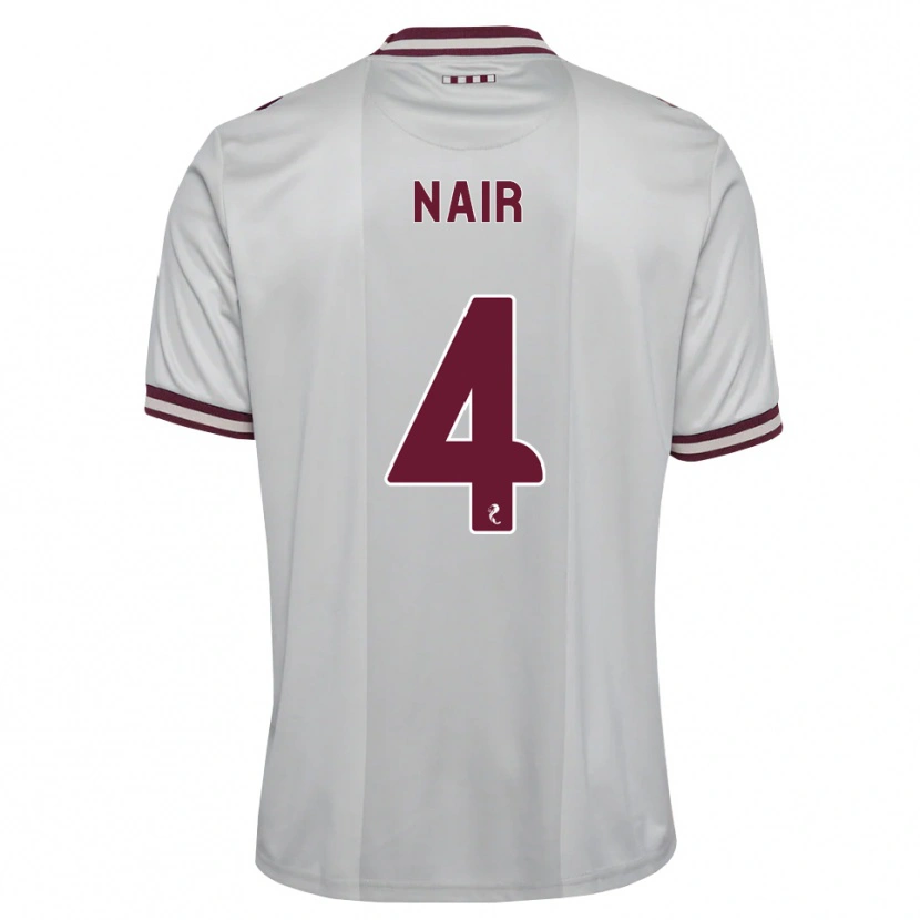 Danxen Homem Camisola Kenzi Nair #4 Branco Borgonha Alternativa 2026/27 Camisa