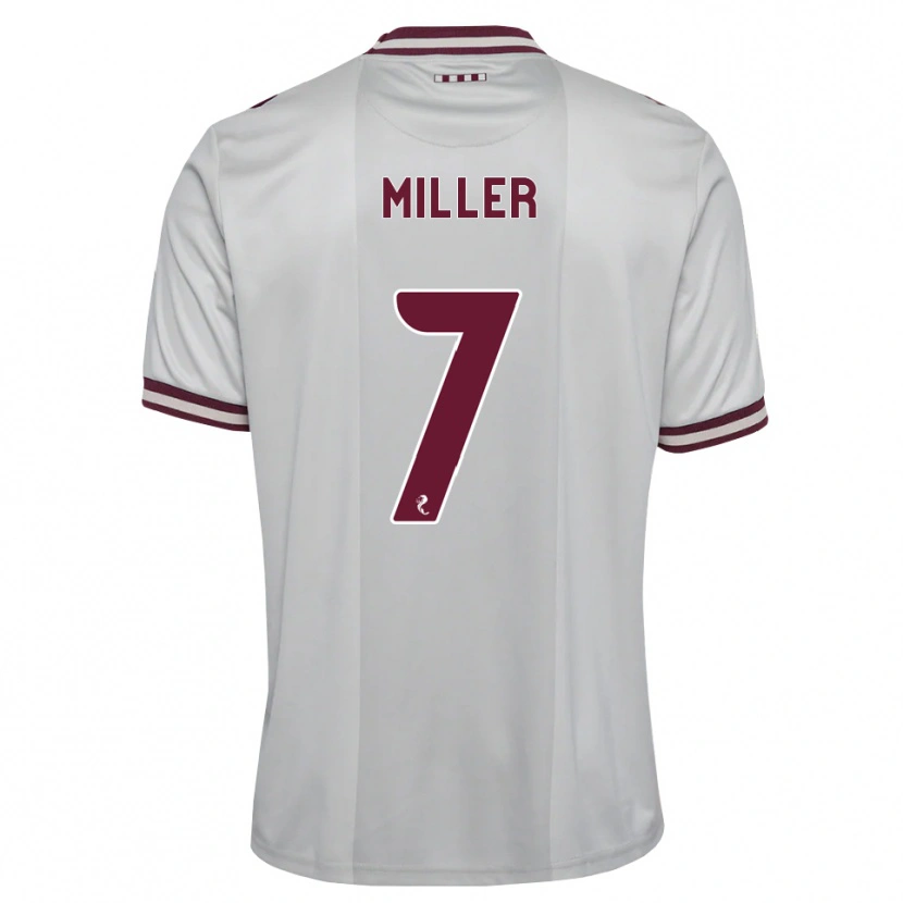 Danxen Homem Camisola Calvin Miller #7 Branco Borgonha Alternativa 2026/27 Camisa