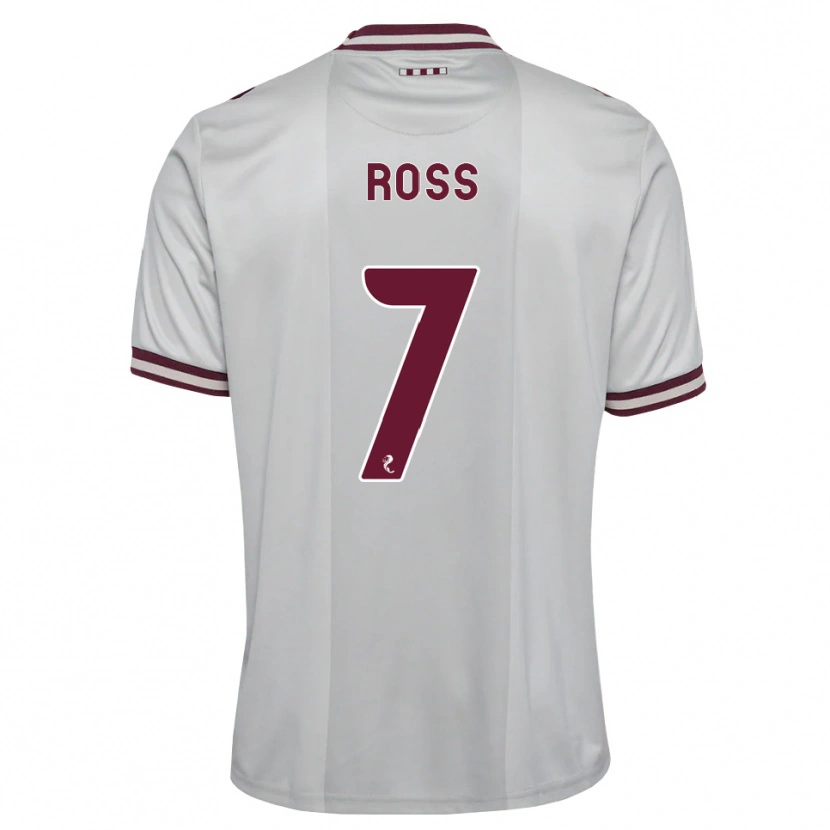 Danxen Homem Camisola Mackenzie Ross #7 Branco Borgonha Alternativa 2026/27 Camisa