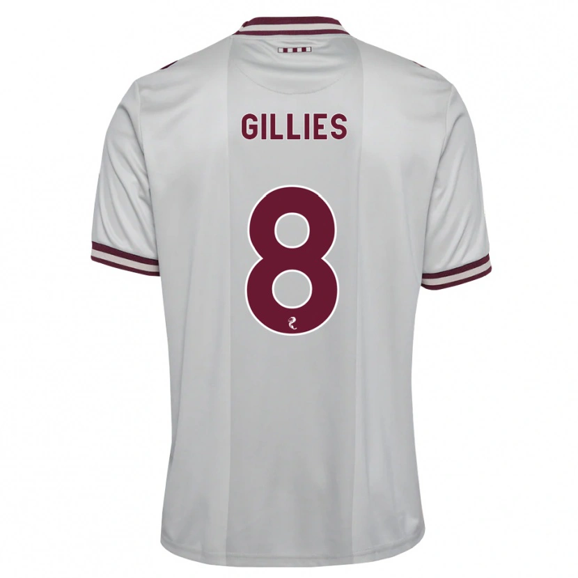 Danxen Homem Camisola Matthew Gillies #8 Branco Borgonha Alternativa 2026/27 Camisa