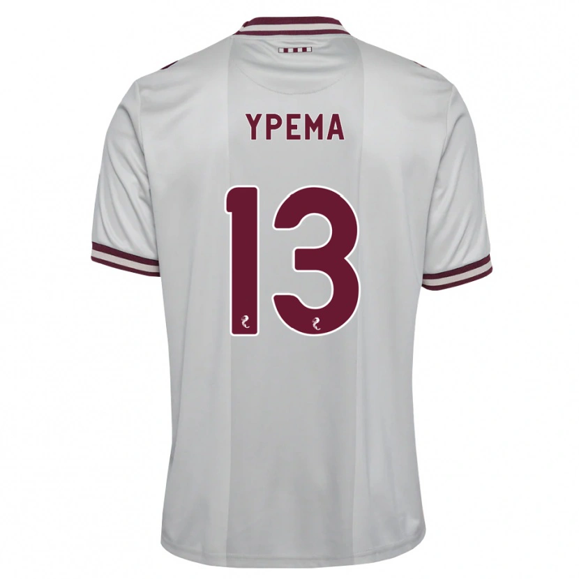 Danxen Homem Camisola Danique Ypema #13 Branco Borgonha Alternativa 2026/27 Camisa