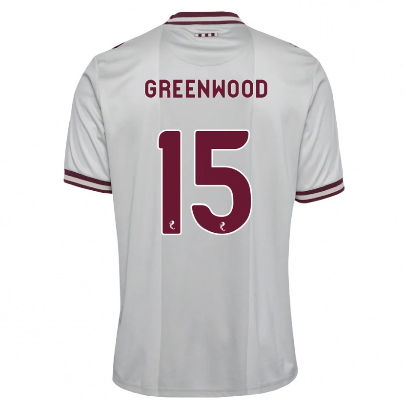 Danxen Homem Camisola Brodie Greenwood #15 Branco Borgonha Alternativa 2026/27 Camisa