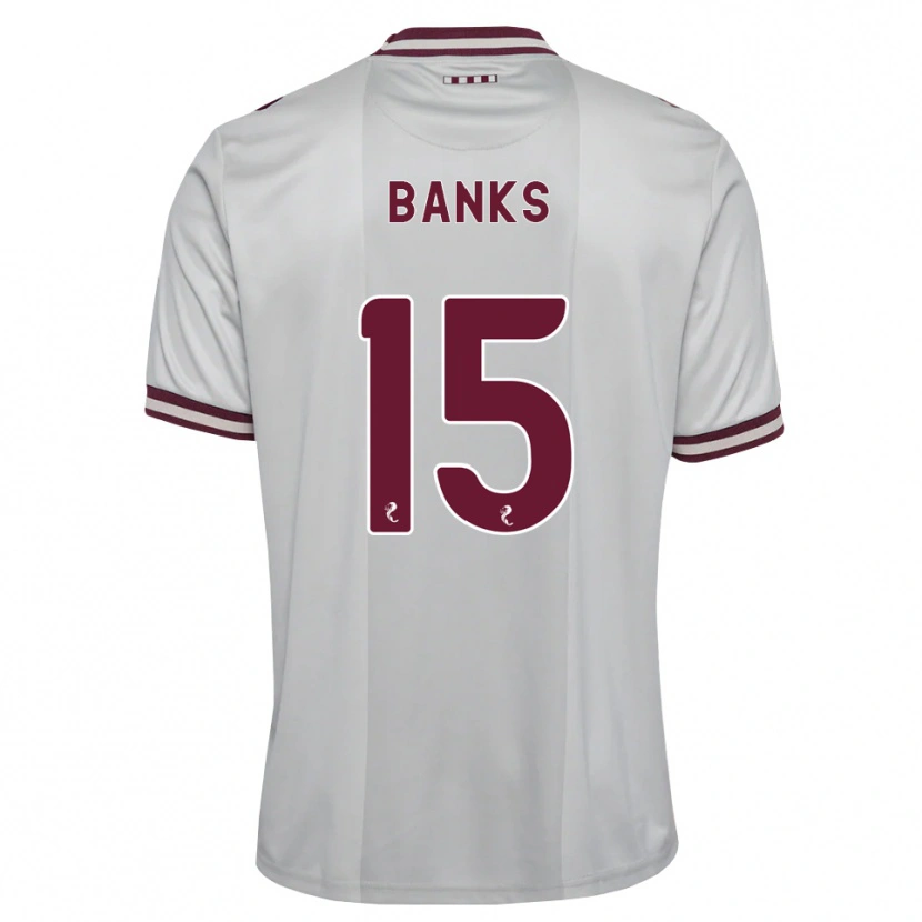 Danxen Homem Camisola Euan Banks #15 Branco Borgonha Alternativa 2026/27 Camisa
