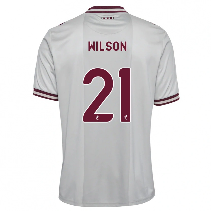Danxen Homem Camisola James Wilson #21 Branco Borgonha Alternativa 2026/27 Camisa