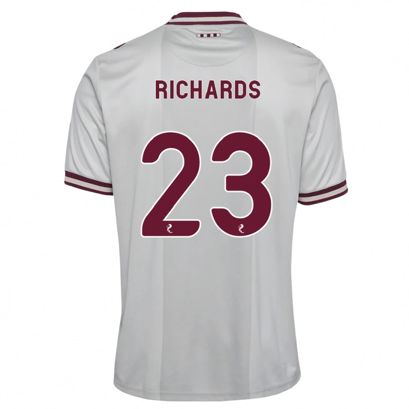 Danxen Homem Camisola Jackie Richards #23 Branco Borgonha Alternativa 2026/27 Camisa