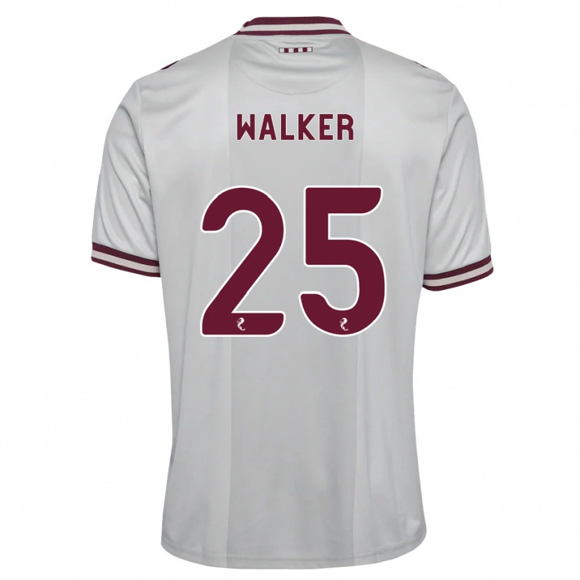 Danxen Homem Camisola Liam Walker #25 Branco Borgonha Alternativa 2026/27 Camisa