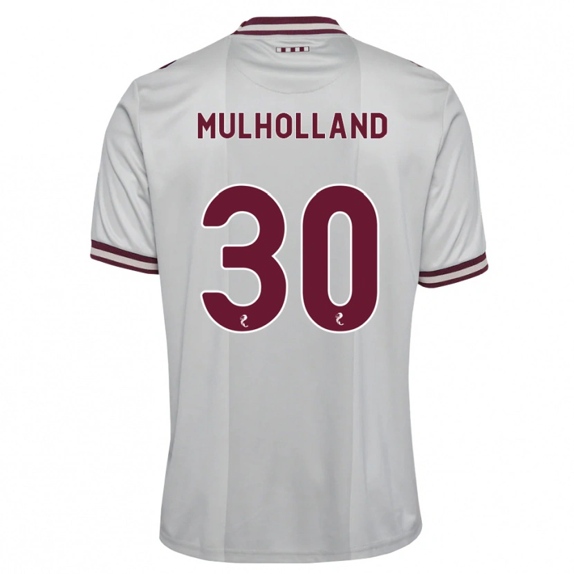 Danxen Homem Camisola James Mulholland #30 Branco Borgonha Alternativa 2026/27 Camisa