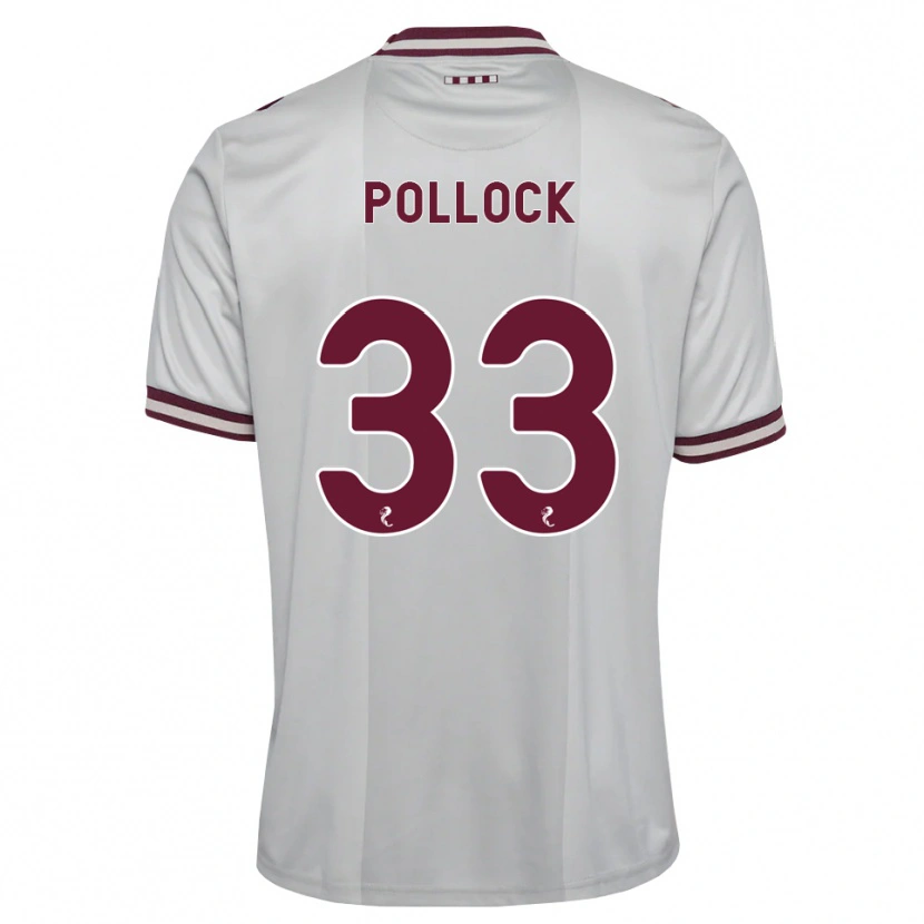 Danxen Homem Camisola Finlay Pollock #33 Branco Borgonha Alternativa 2026/27 Camisa