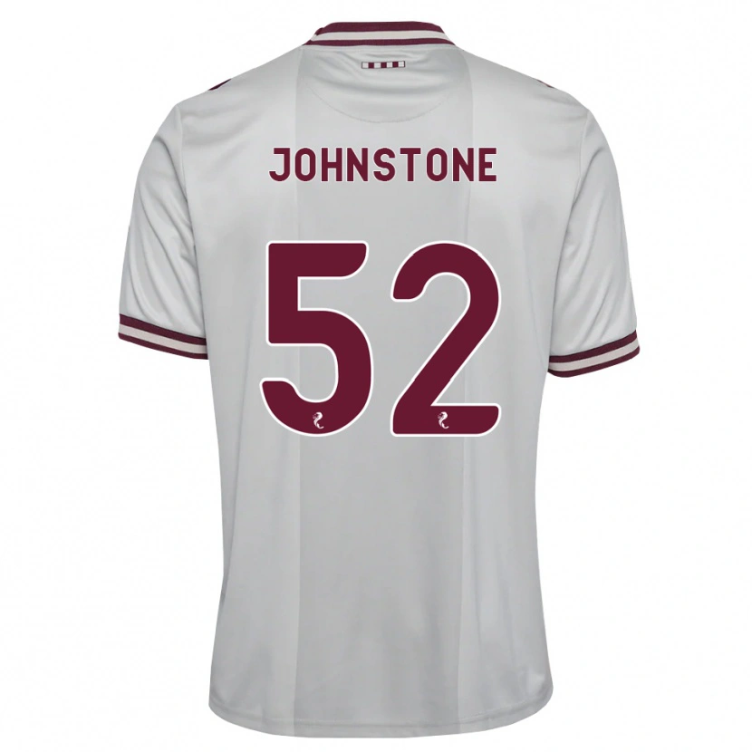 Danxen Homem Camisola Rachael Johnstone #52 Branco Borgonha Alternativa 2026/27 Camisa