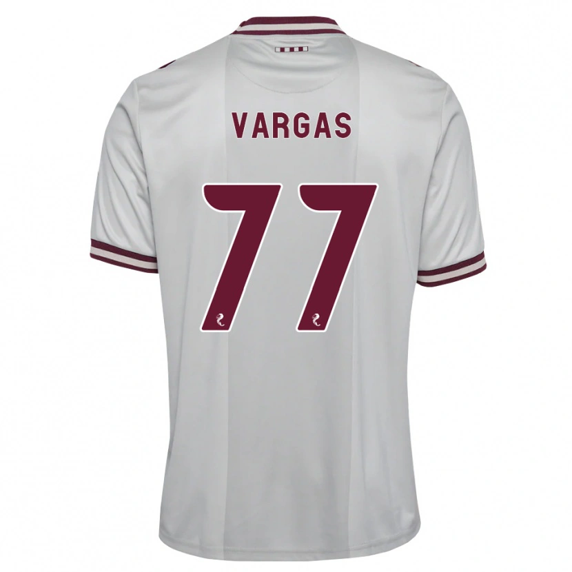 Danxen Homem Camisola Kenneth Vargas #77 Branco Borgonha Alternativa 2026/27 Camisa