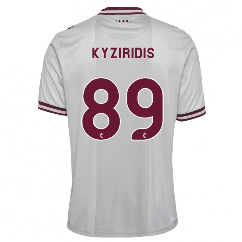 Danxen Homem Camisola Alexandros Kyziridis #89 Branco Borgonha Alternativa 2026/27 Camisa