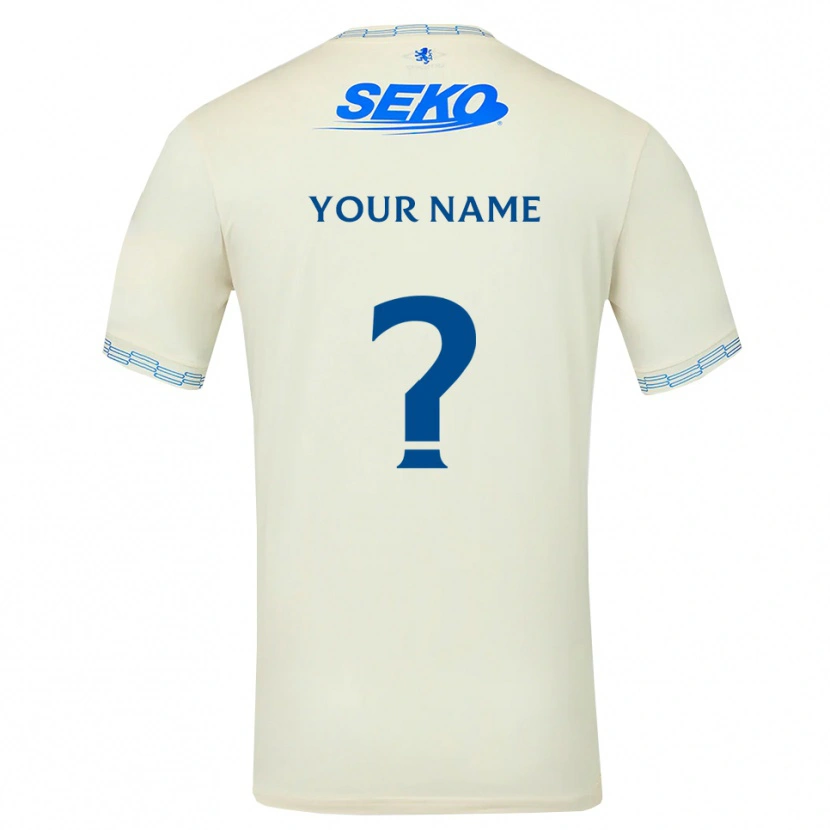 Danxen Homem Camisola Seu Nome #0 Azul Céu Profundo Branco Alternativa 2026/27 Camisa