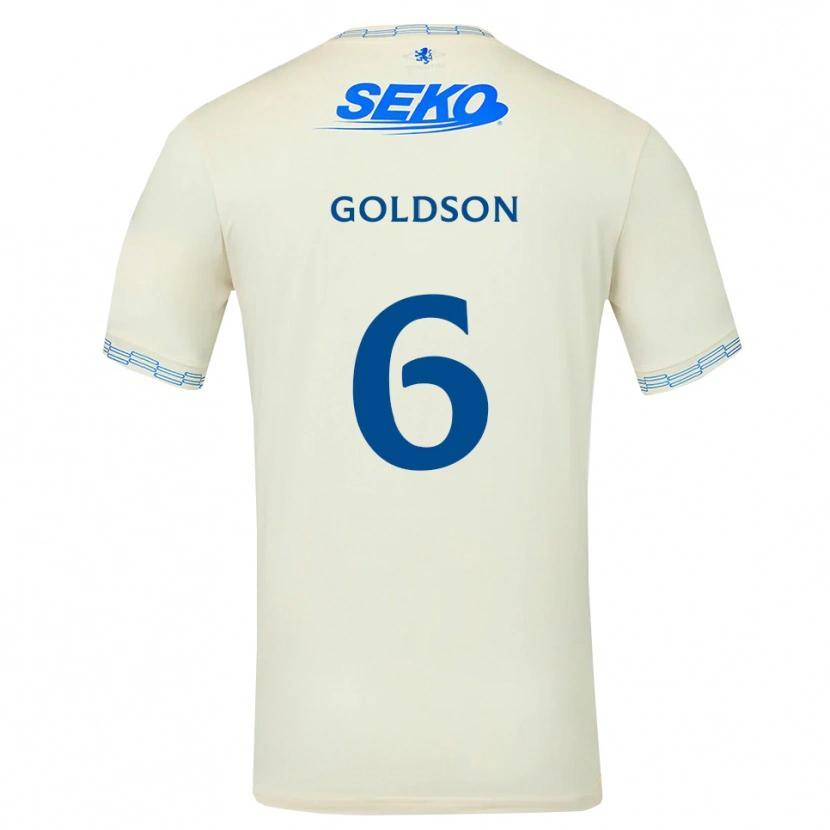 Danxen Homem Camisola Connor Goldson #6 Azul Céu Profundo Branco Alternativa 2026/27 Camisa