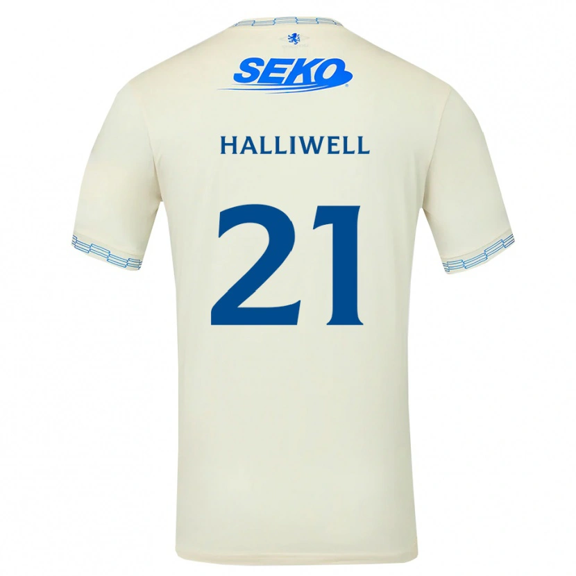 Danxen Homem Camisola Alfie Halliwell #21 Azul Céu Profundo Branco Alternativa 2026/27 Camisa