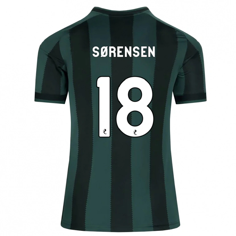 Danxen Homem Camisola Oliver Sørensen #18 Cinza Ardósia Escuro Preto Alternativa 2026/27 Camisa