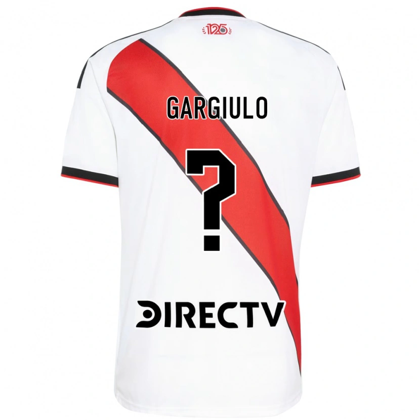 Danxen Mulher Camisola Valentin Gargiulo #0 Vermelho Branco Preto Principal 2026/27 Camisa