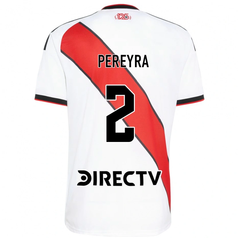 Danxen Mulher Camisola Cirilo Pereyra #2 Vermelho Branco Preto Principal 2026/27 Camisa