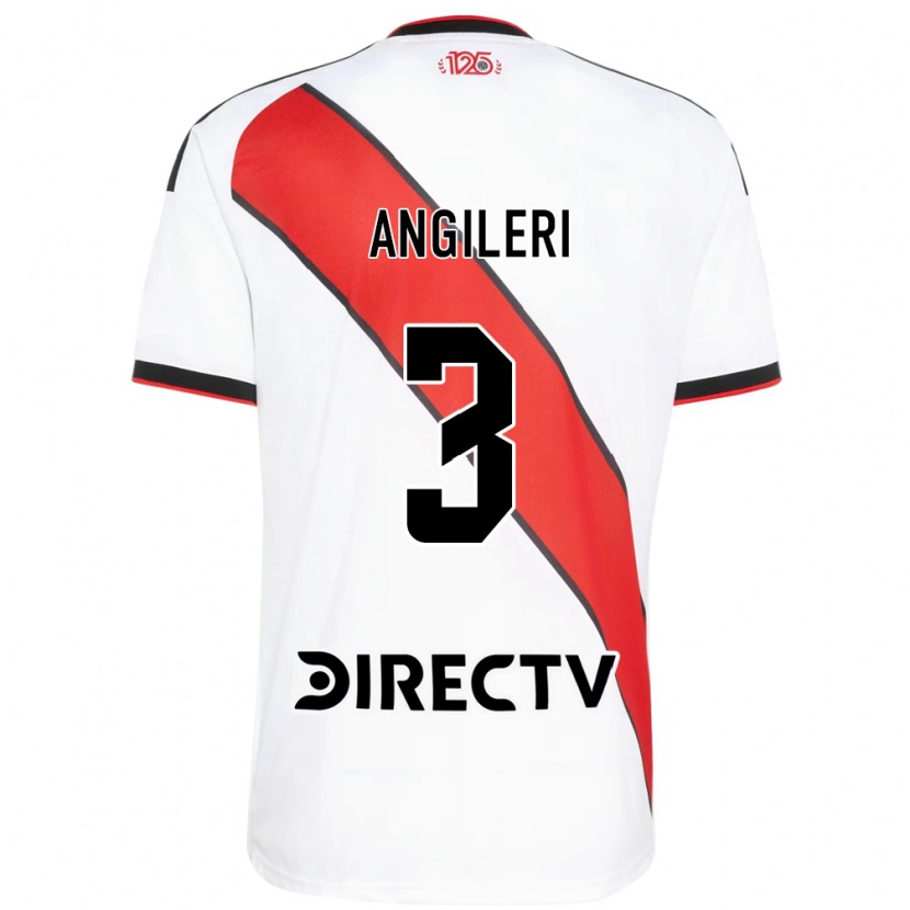 Danxen Mulher Camisola Fabrizio Angileri #3 Vermelho Branco Preto Principal 2026/27 Camisa