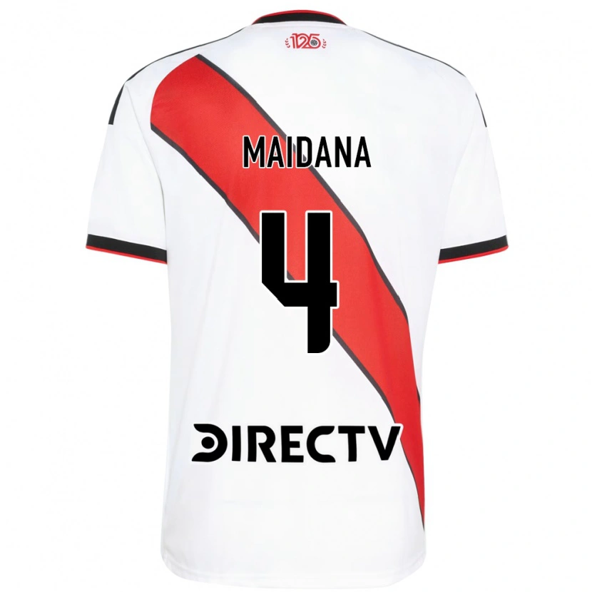 Danxen Mulher Camisola Jonatan Maidana #4 Vermelho Branco Preto Principal 2026/27 Camisa