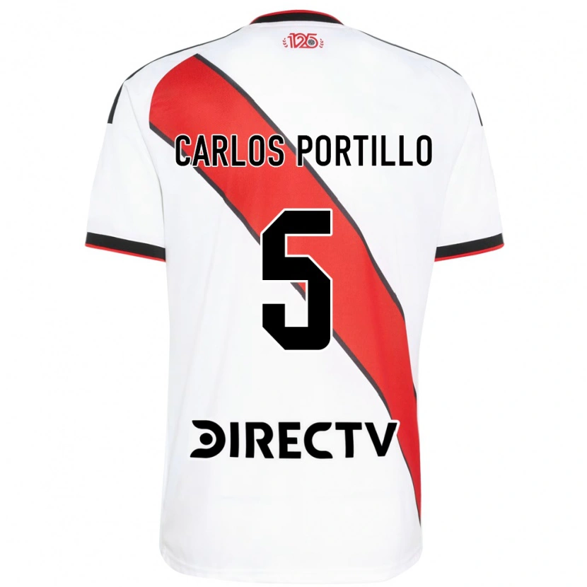 Danxen Mulher Camisola Juan Carlos Portillo #5 Vermelho Branco Preto Principal 2026/27 Camisa