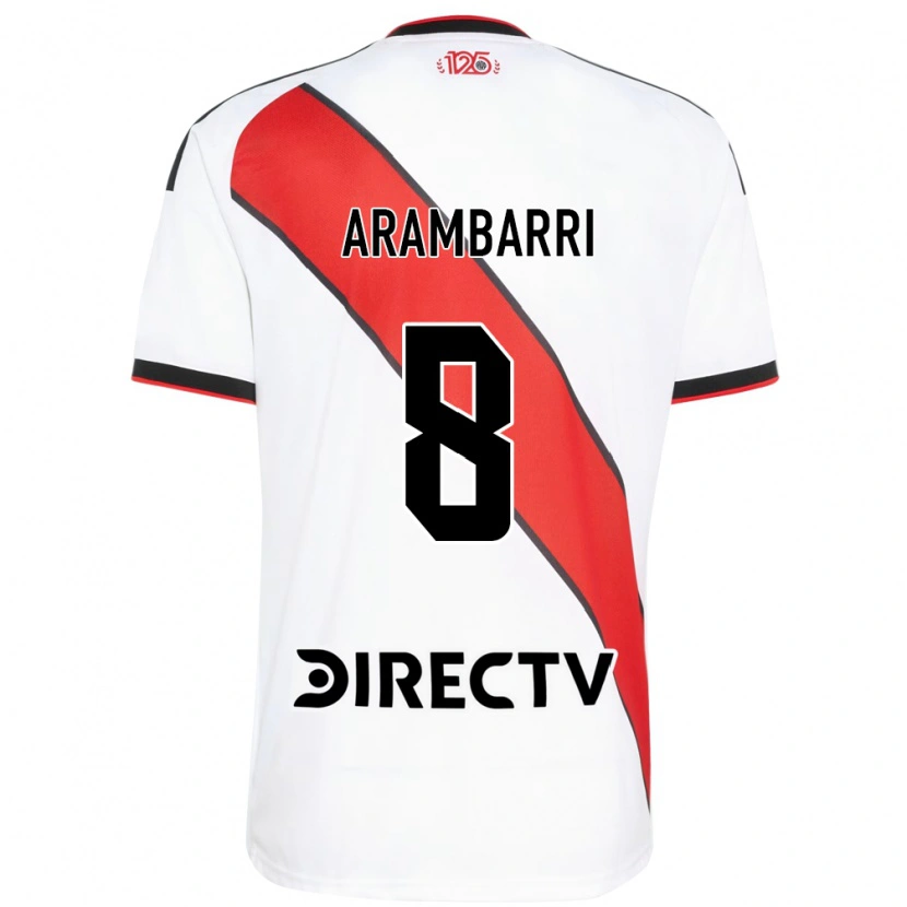 Danxen Mulher Camisola Mauro Arambarri #8 Vermelho Branco Preto Principal 2026/27 Camisa