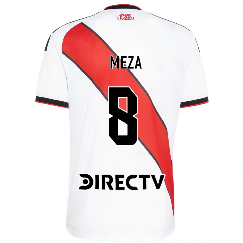 Danxen Mulher Camisola Maximiliano Meza #8 Vermelho Branco Preto Principal 2026/27 Camisa