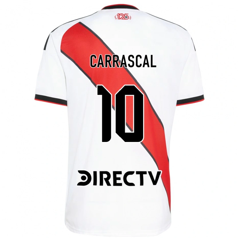 Danxen Mulher Camisola Jorge Carrascal #10 Vermelho Branco Preto Principal 2026/27 Camisa