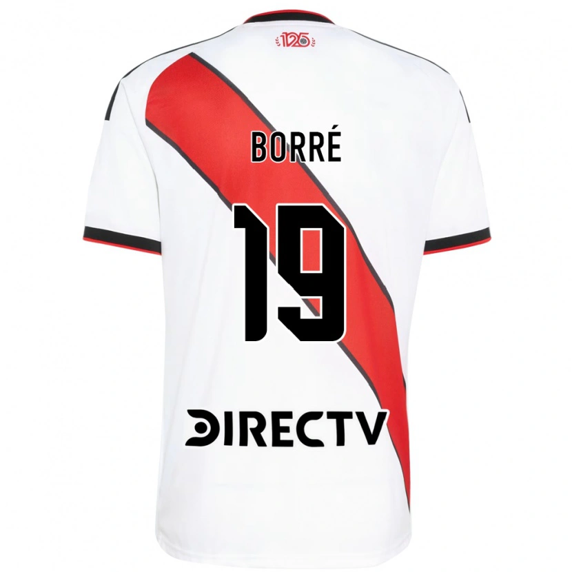 Danxen Mulher Camisola Rafael Santos Borré #19 Vermelho Branco Preto Principal 2026/27 Camisa