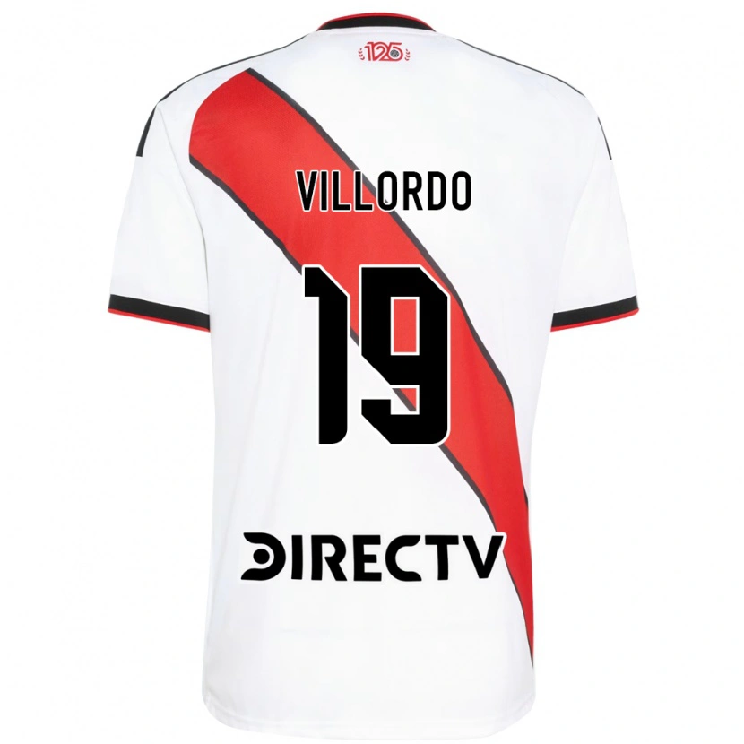 Danxen Mulher Camisola Juan Villordo #19 Vermelho Branco Preto Principal 2026/27 Camisa