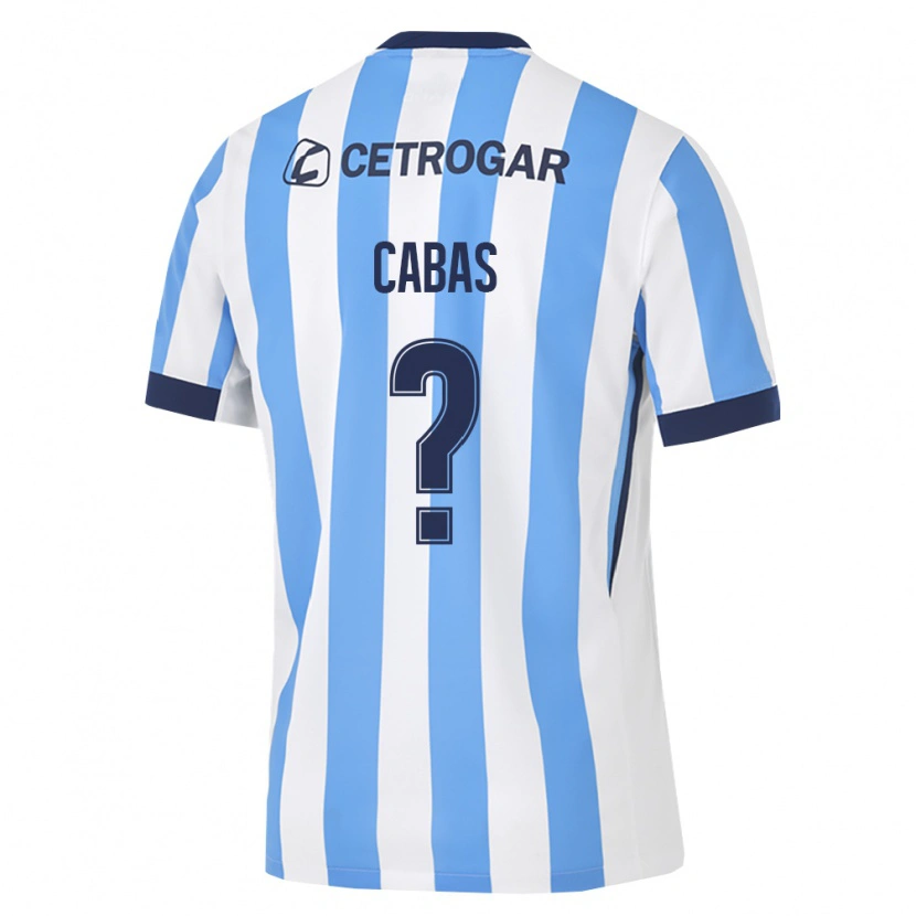 Danxen Mulher Camisola Nicolas Cabas #0 Azul Claro Branco Preto Principal 2026/27 Camisa