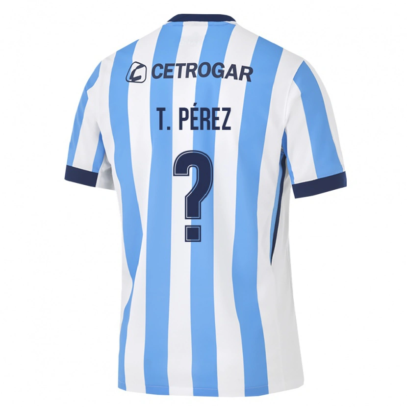 Danxen Mulher Camisola Tomás Pérez #0 Azul Claro Branco Preto Principal 2026/27 Camisa