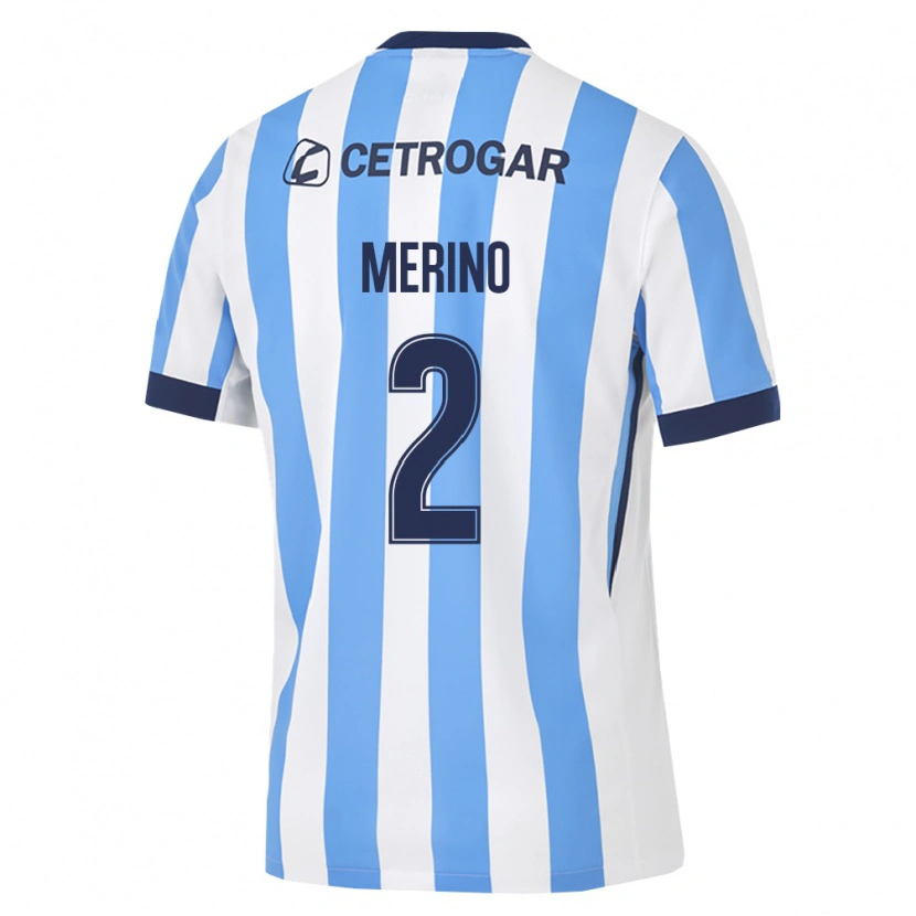 Danxen Mulher Camisola Jhoan Merino #2 Azul Claro Branco Preto Principal 2026/27 Camisa