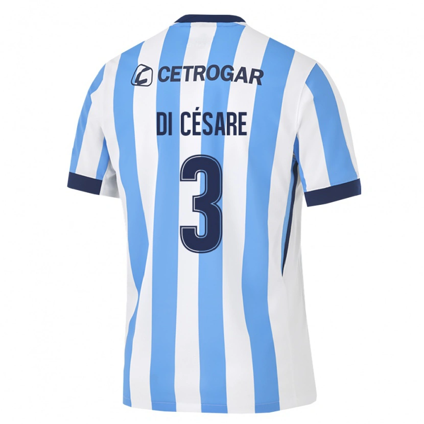 Danxen Mulher Camisola Marco Di Césare #3 Azul Claro Branco Preto Principal 2026/27 Camisa