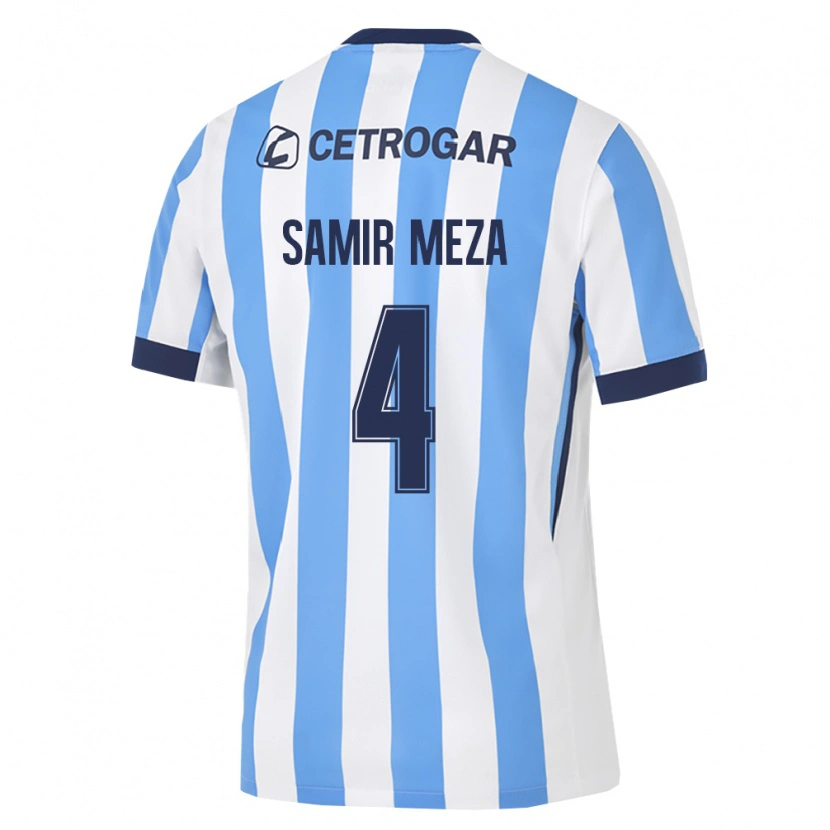 Danxen Mulher Camisola Samir Meza #4 Azul Claro Branco Preto Principal 2026/27 Camisa