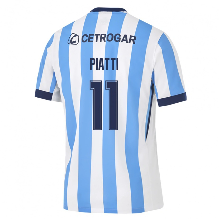 Danxen Mulher Camisola Ignacio Piatti #11 Azul Claro Branco Preto Principal 2026/27 Camisa
