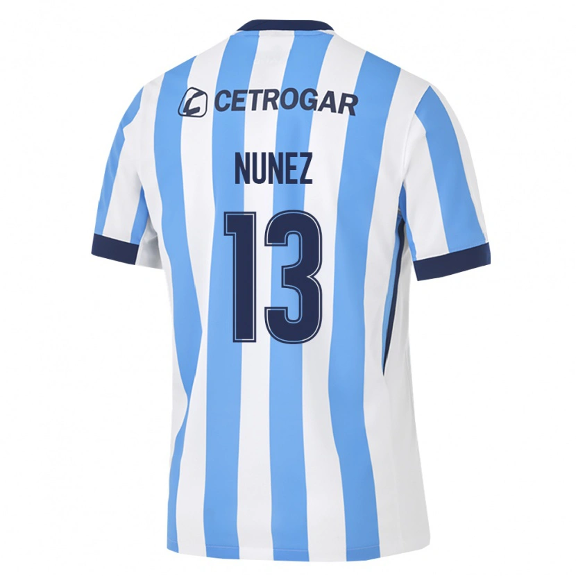 Danxen Mulher Camisola Matias Nunez #13 Azul Claro Branco Preto Principal 2026/27 Camisa
