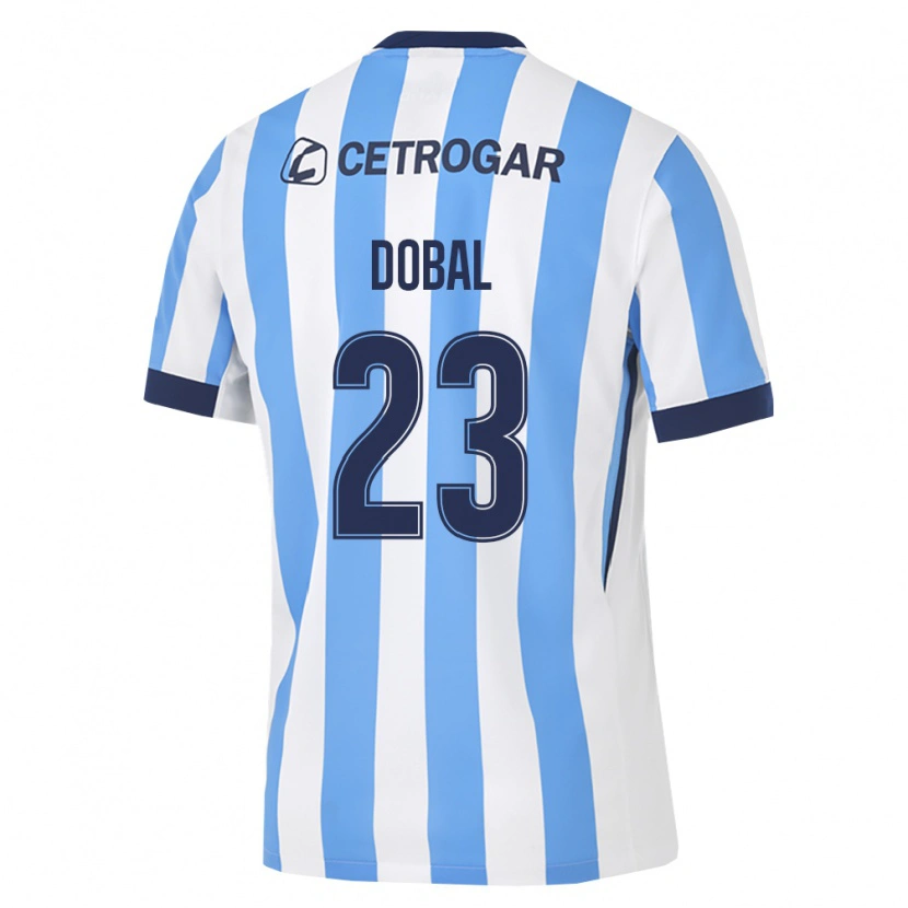 Danxen Mulher Camisola Joaquín Dobal #23 Azul Claro Branco Preto Principal 2026/27 Camisa