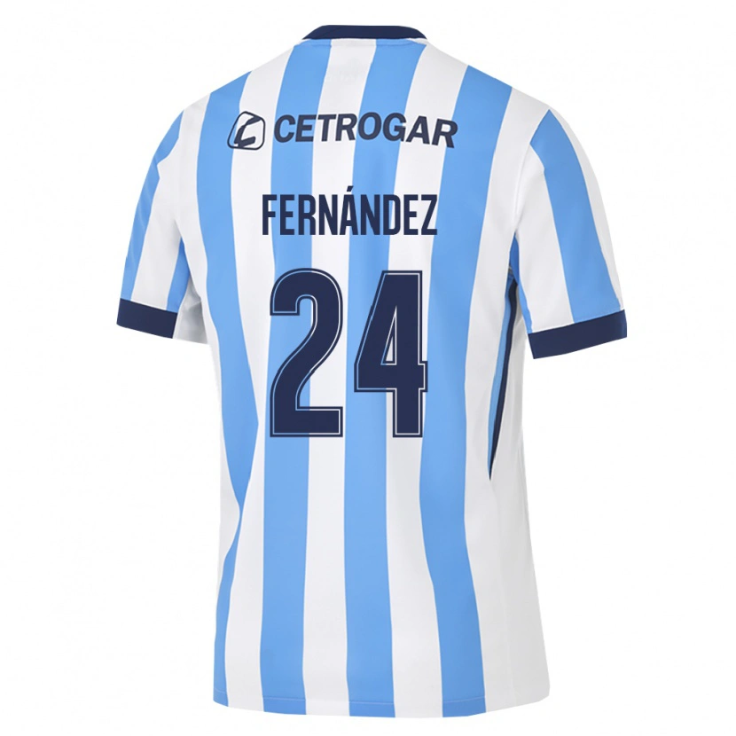 Danxen Mulher Camisola Adrián Fernández #24 Azul Claro Branco Preto Principal 2026/27 Camisa