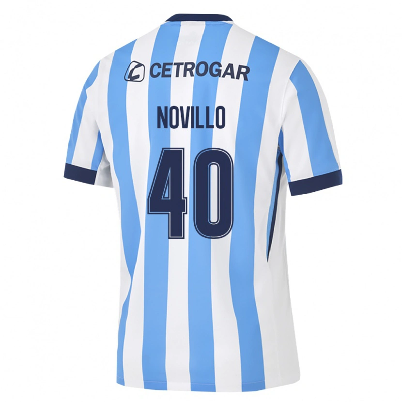 Danxen Mulher Camisola Joaquin Novillo #40 Azul Claro Branco Preto Principal 2026/27 Camisa