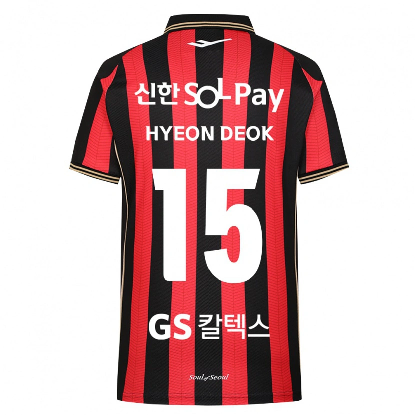 Danxen Mulher Camisola Hyeon-Deok Kim #15 Vermelho Branco Preto Principal 2026/27 Camisa