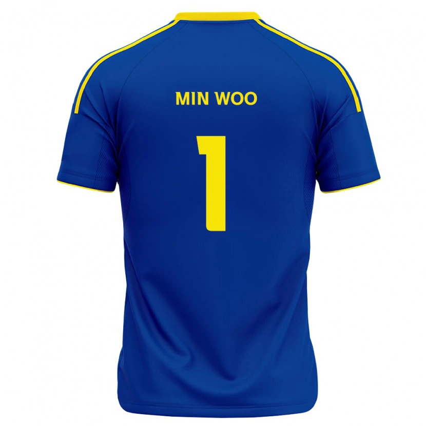 Danxen Mulher Camisola Min-Woo Jo #1 Azul Real Amarelo Principal 2026/27 Camisa